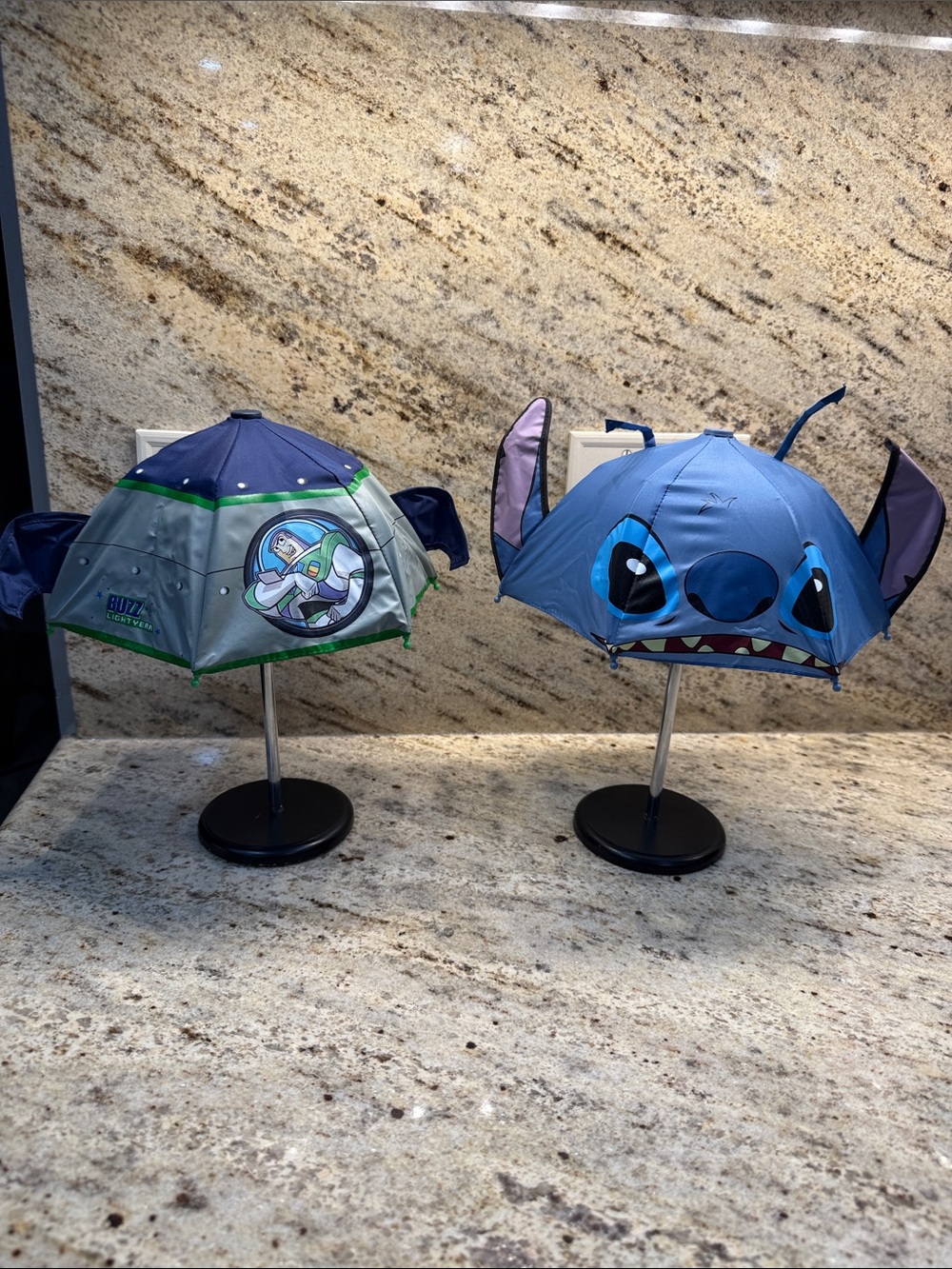 Disney Kids Desktop- Blue Stitch Character & Gray-Green Buzz Lightyear